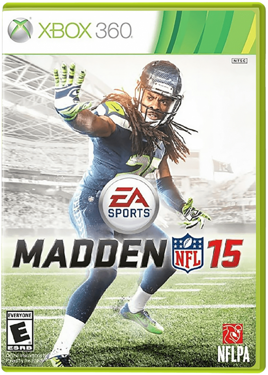 Madden NFL 15 cover art for Xbox 360 (X360) sports football video game