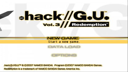 .hack//G.U. Redemption PS2 action role-playing video game title screen