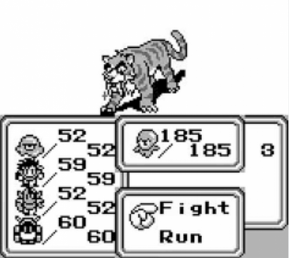 Final Fantasy Legend II Game Boy turn-based RPG SaGa series party combat stat growth via consuming items gameplay 