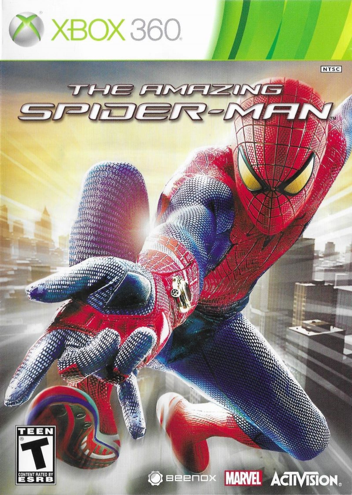 The Amazing Spider-Man Xbox 360 for retro video game enthusiasts featuring action adventure gameplay open world city exploration web swinging superhero combat iconic Marvel characters story driven missions dynamic traversal mechanics and collectible gaming appeal front cover 
