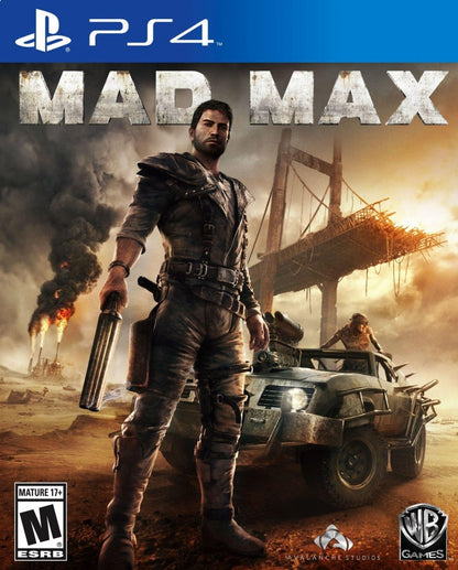 Mad Max – PlayStation 4 (PS4) video game cover art, open-world action-adventure game.