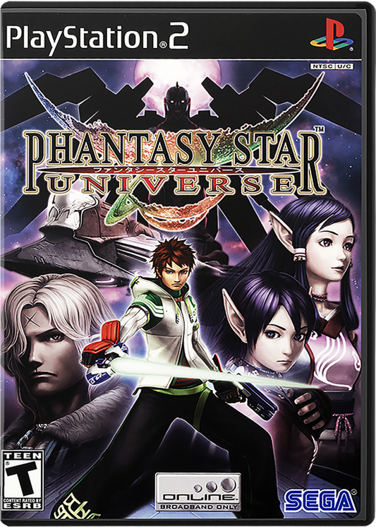 Phantasy Star Universe cover art for PlayStation 2 (PS2) video game