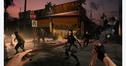 Dead Island 2 PlayStation 4 PS4 for action horror video game fans featuring zombie survival gameplay intense melee combat open world exploration weapon crafting gruesome undead battles character abilities chaotic California setting dark humor and cinematic adventure collectible gaming appeal gameplay