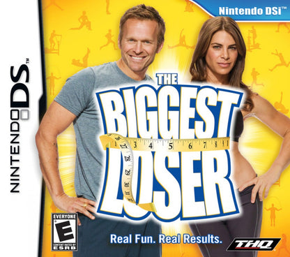 The Biggest Loser Nintendo DS video game, fitness and lifestyle simulation, exercise and nutrition gameplay, handheld console title front cover