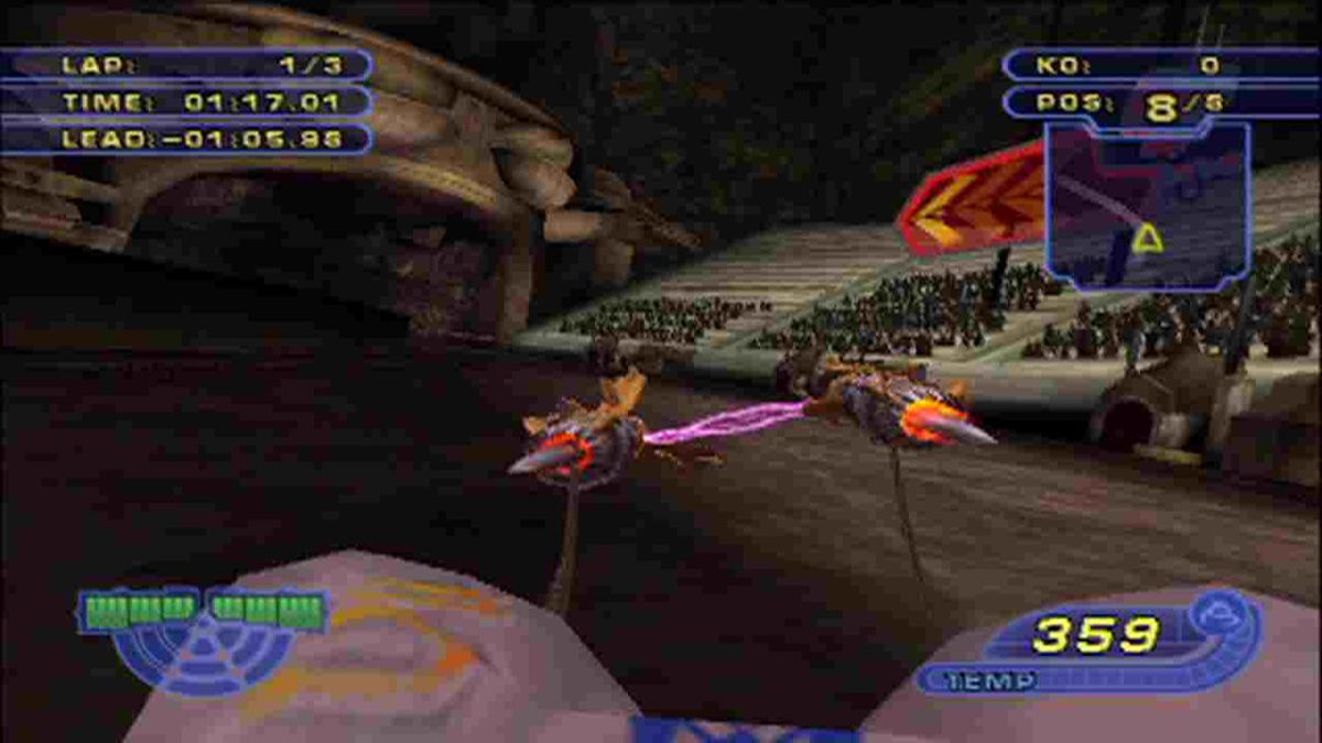 Star Wars: Racer Revenge – PlayStation 2 (PS2) video game gameplay, pod racing arcade game.
