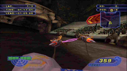 Star Wars: Racer Revenge – PlayStation 2 (PS2) video game gameplay, pod racing arcade game.