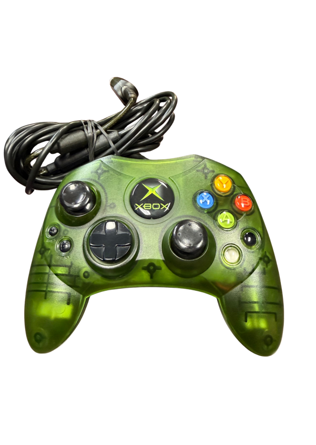 Halo Green Special Edition Original Xbox Console retro video game system featuring Halo themed green console design classic Microsoft Xbox hardware gaming console collectible system limited edition styling Halo gaming collection original Xbox console appeal