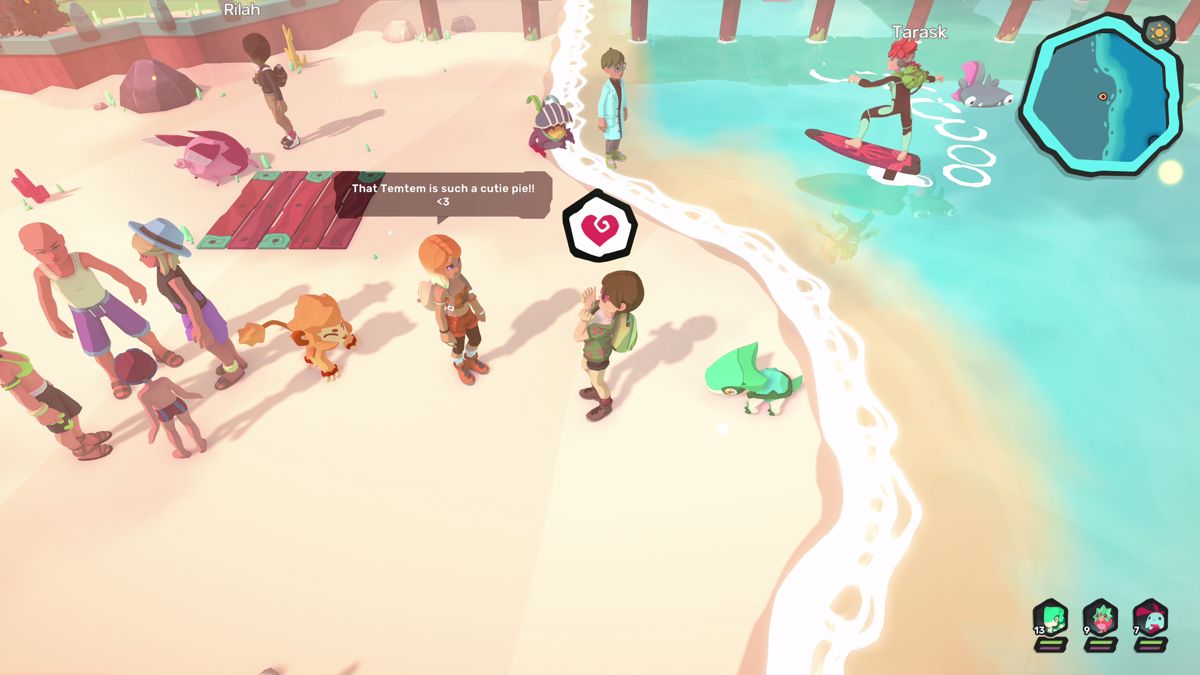 Temtem gameplay for PlayStation 5 (PS5) creature-collecting RPG video game