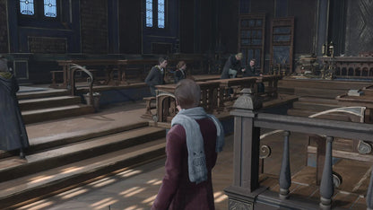 Hogwarts Legacy [Deluxe Edition] for PlayStation 5 (PS5) at Gamers INC, featuring the ultimate wizarding world experience with 72-hour early access, the Dark Arts Pack including the Thestral Mount, Dark Arts Battle Arena, and Dark Arts Cosmetic Set, plus an immersive open-world RPG adventure where you define your legacy at Hogwarts in the 1800s gameplay screenshot