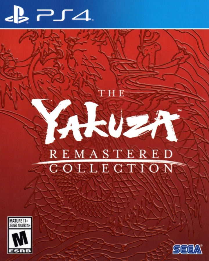 The Yakuza Remastered Collection – PlayStation 4 (PS4) video game cover image, action-adventure.
