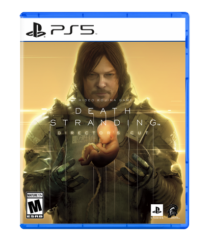 Death Stranding Director’s Cut for PS5 featuring enhanced story-driven open-world action and cinematic gameplay cover art