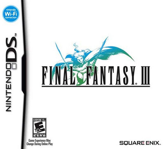 Final Fantasy III cover art for Nintendo DS (DS) Pokémon RPG adventure video game