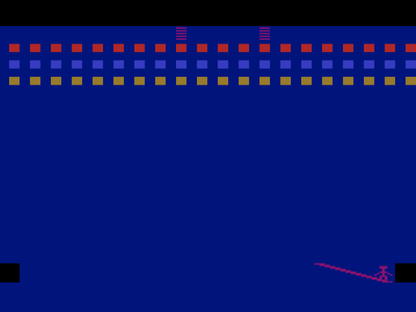 Circus Atari retro Atari 2600 video game featuring arcade carnival gameplay, trampoline action, balloon popping challenges and classic Atari entertainment - title screen