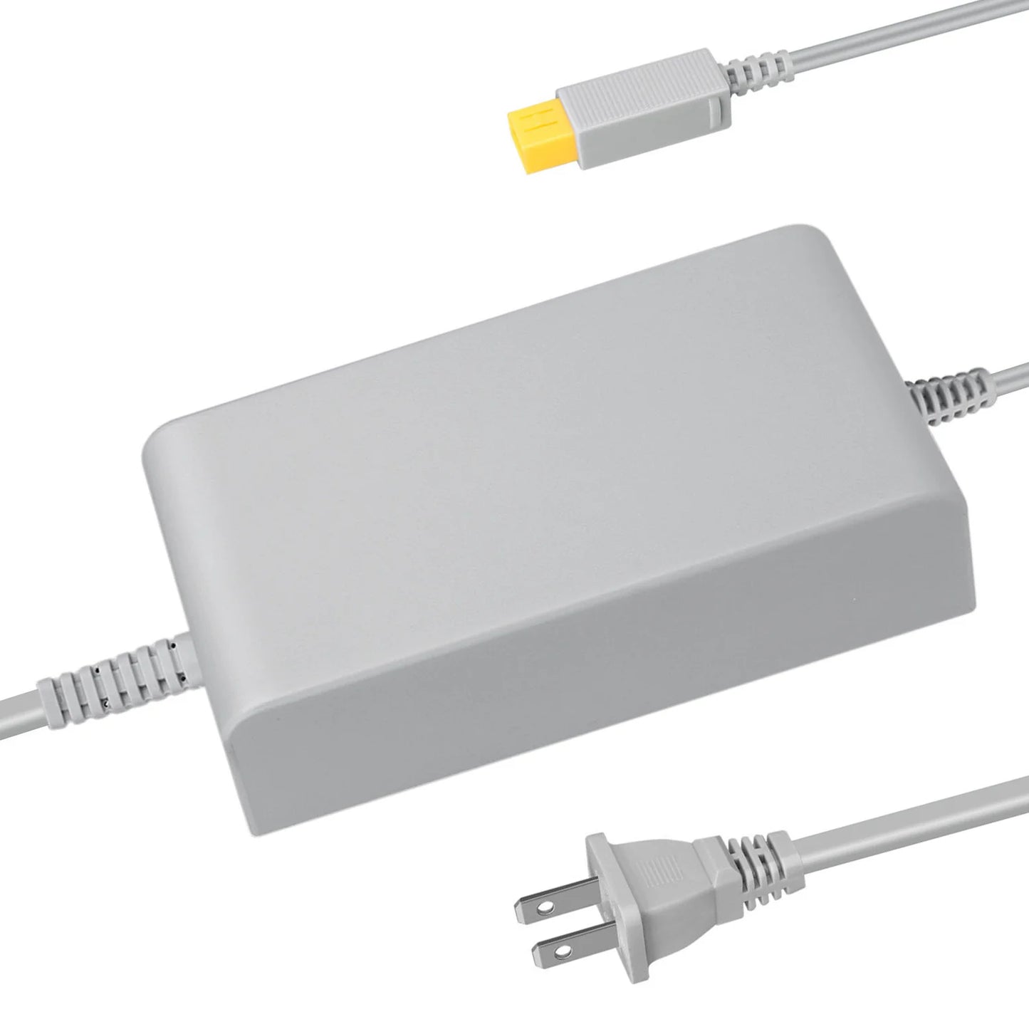 Wii U Console AC Adapter inspired design featuring Nintendo gaming power accessory aesthetic reliable console power supply replacement hardware essential charging connection home gaming setup compatible Wii U system presentation top 