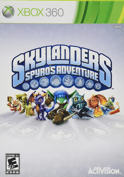 Skylanders: Spyro's Adventure cover art for Xbox 360 (X360) action-adventure toys-to-life video game