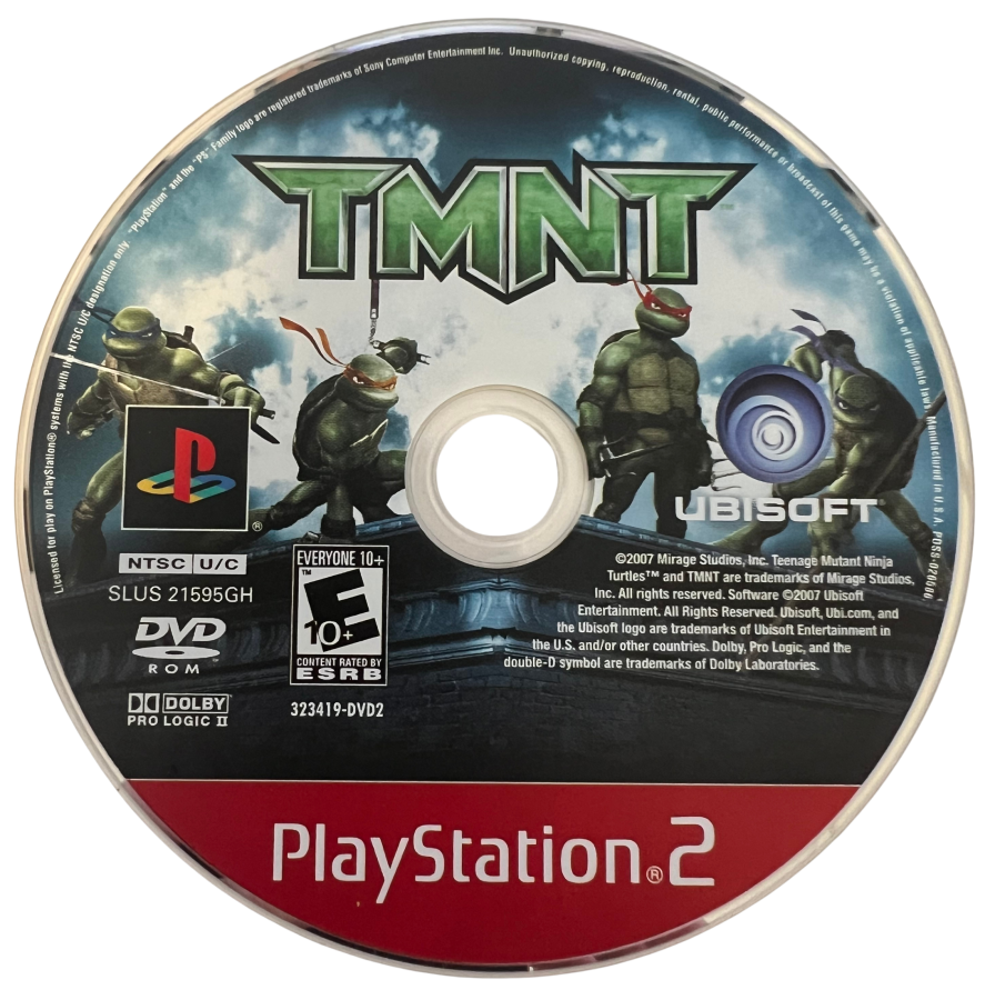 TMNT Greatest Hits PlayStation 2 PS2 retro video game action platformer disc (2007)