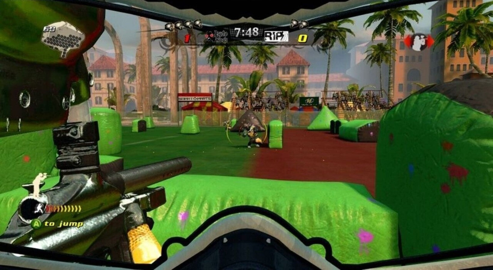 NPPL Championship Paintball 2009 – PlayStation 2 (PS2) video game gameplay, first-person paintball sports simulation game.