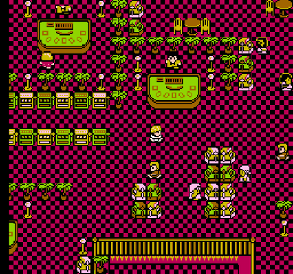 Casino Kid Nintendo Entertainment System NES video game featuring casino gambling gameplay poker blackjack roulette casino table games betting challenges and classic 8 bit Nintendo gameplay retro video game collection collectible gaming appeal gameplay