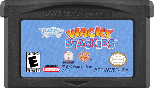 Wacky Stackers cartridge art for Game Boy Advance (GBA) video game