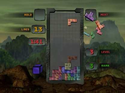 Tetris Worlds gameplay for Nintendo GameCube (GC) puzzle video game