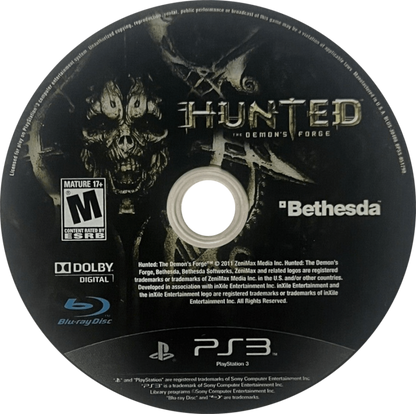 retro Hunted The Demons Forge PlayStation 3 PS3 cover art collectible fantasy action RPG game authentic classic gaming disc 