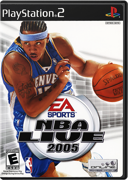 NBA Live 2005 – PlayStation 2 (PS2) basketball sports video game cover art