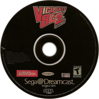 Vigilante 8 Second Offense Sega Dreamcast retro video game vehicular combat disc