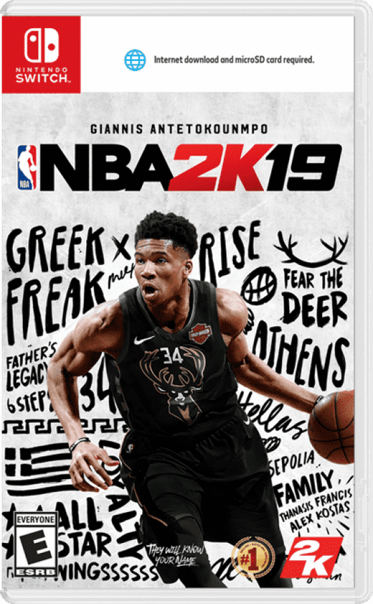 NBA 2K19 cover art for Nintendo Switch (NS) video game