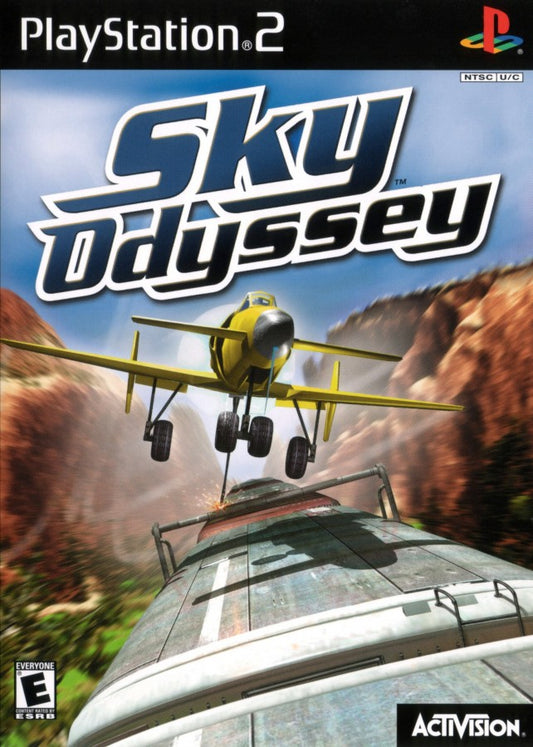 Sky Odyssey PS2 PlayStation 2 flight adventure simulation game retro video game cover art