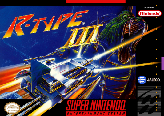 R-Type III: The Third Lightning cover art for Super Nintendo Entertainment System (SNES) video game