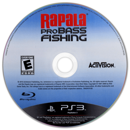 Rapala Pro Bass Fishing 2010 disc for PlayStation 3 (PS3) video game