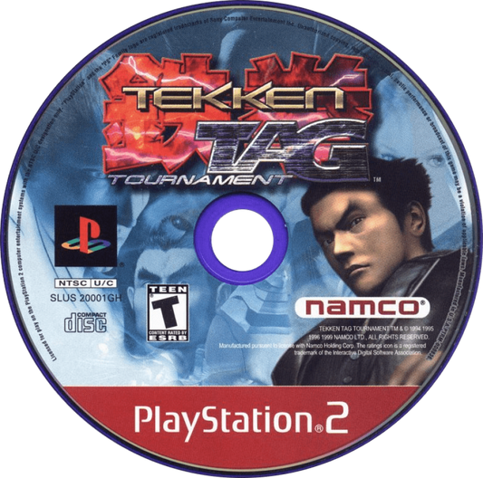 Tekken Tag Tournament Greatest Hits PlayStation 2 PS2 video game featuring classic fighting gameplay tag team battles iconic Tekken characters martial arts combat arcade action competitive gameplay and character switching PlayStation 2 retro video game collection collectible gaming appeal game disc