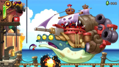 Shantae Half Genie Hero Risky Beats Edition game featuring colorful 2D platforming action, rhythmic gameplay elements, and anime inspired adventure starring Shantae gameplay