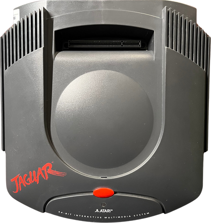 Atari Jaguar console system retro gaming hardware 64 bit system cartridge based gaming classic Atari console vintage gaming system home console Jaguar gaming system hardware system