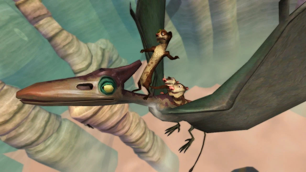 Ice Age: Dawn of the Dinosaurs gameplay for Xbox 360 (X360) action-adventure platformer video game