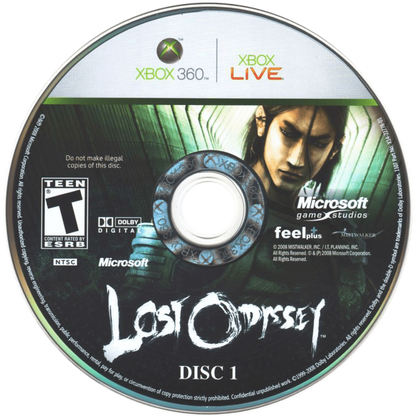 Lost Odyssey disc 1 for Xbox 360 (X360) role-playing video game