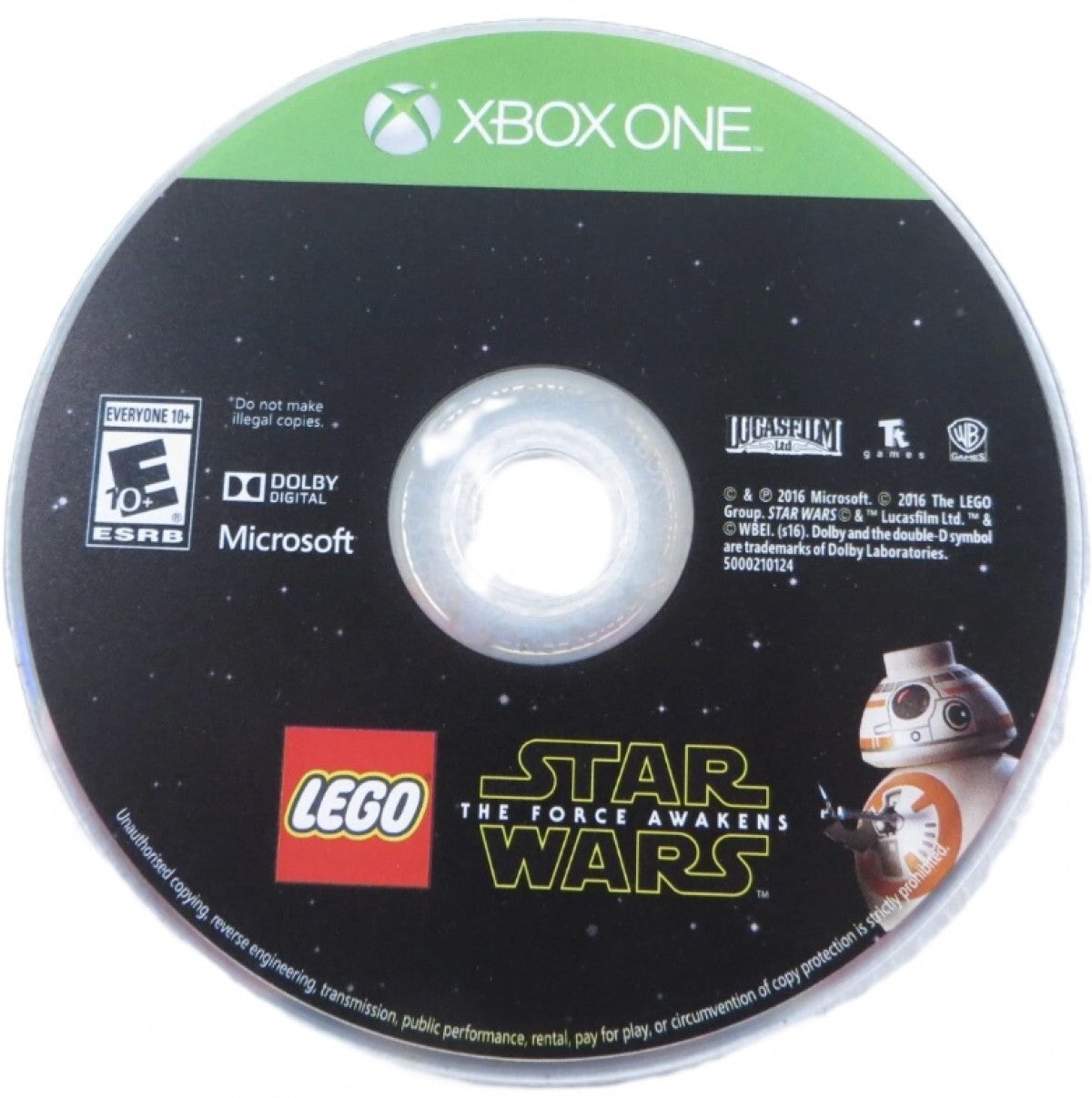 LEGO Star Wars: The Force Awakens disc for Xbox One (XONE) video game