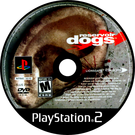 Reservoir Dogs PlayStation 2 third-person shooter action video game based on Quentin Tarantino film heist narrative tactical gameplay interrogation sequences driving levels non-linear storytelling Eidos interactive movie license gritty crime drama disc