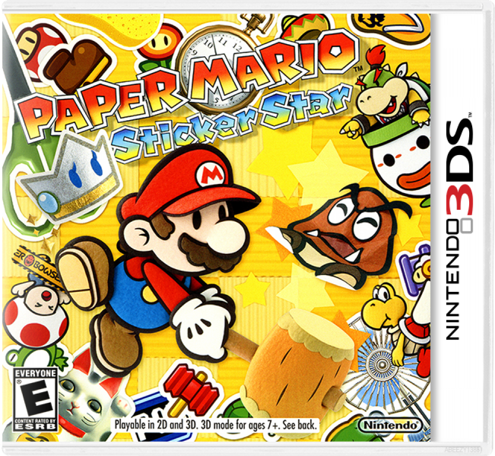 Paper Mario: Sticker Star cover art for Nintendo 3DS (3DS) video game
