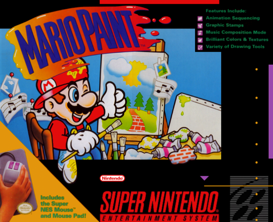 Mario Paint cover art for Super Nintendo Entertainment System (SNES) video game