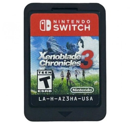 Xenoblade Chronicles 3 Nintendo Switch inspired design featuring epic open world JRPG adventure aesthetic vast fantasy landscapes real time party combat emotional character driven storytelling deep exploration immersive quests and breathtaking sci fi fantasy presentation cartridge