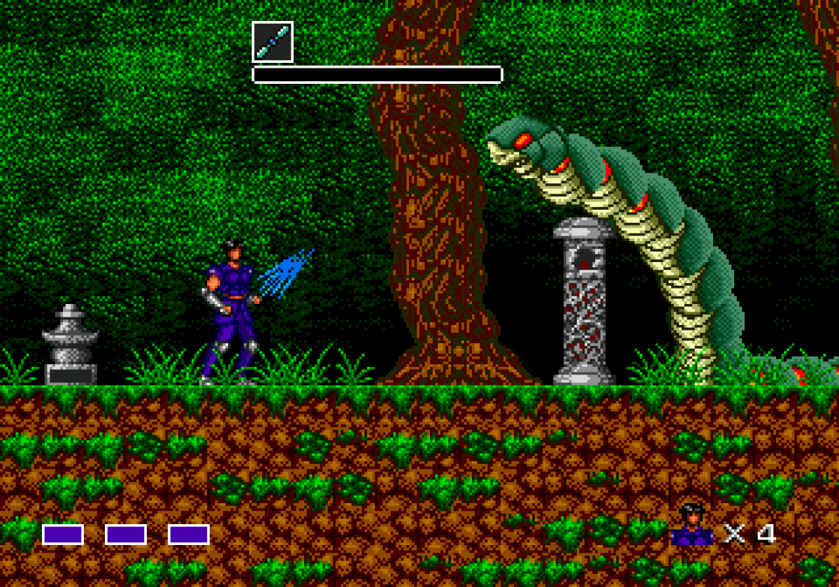 Mystic Defender Sega Genesis retro video game action platformer gameplay (1989)