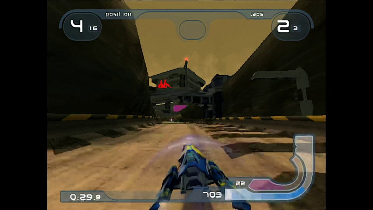 Wipeout Fusion PS2 Sony PlayStation 2 futuristic racing game anti gravity racing hovercraft high speed tracks electronic soundtrack combat racing weapons Psygnosis Studio Liverpool arcade racing PlayStation 2 software video game title gameplay