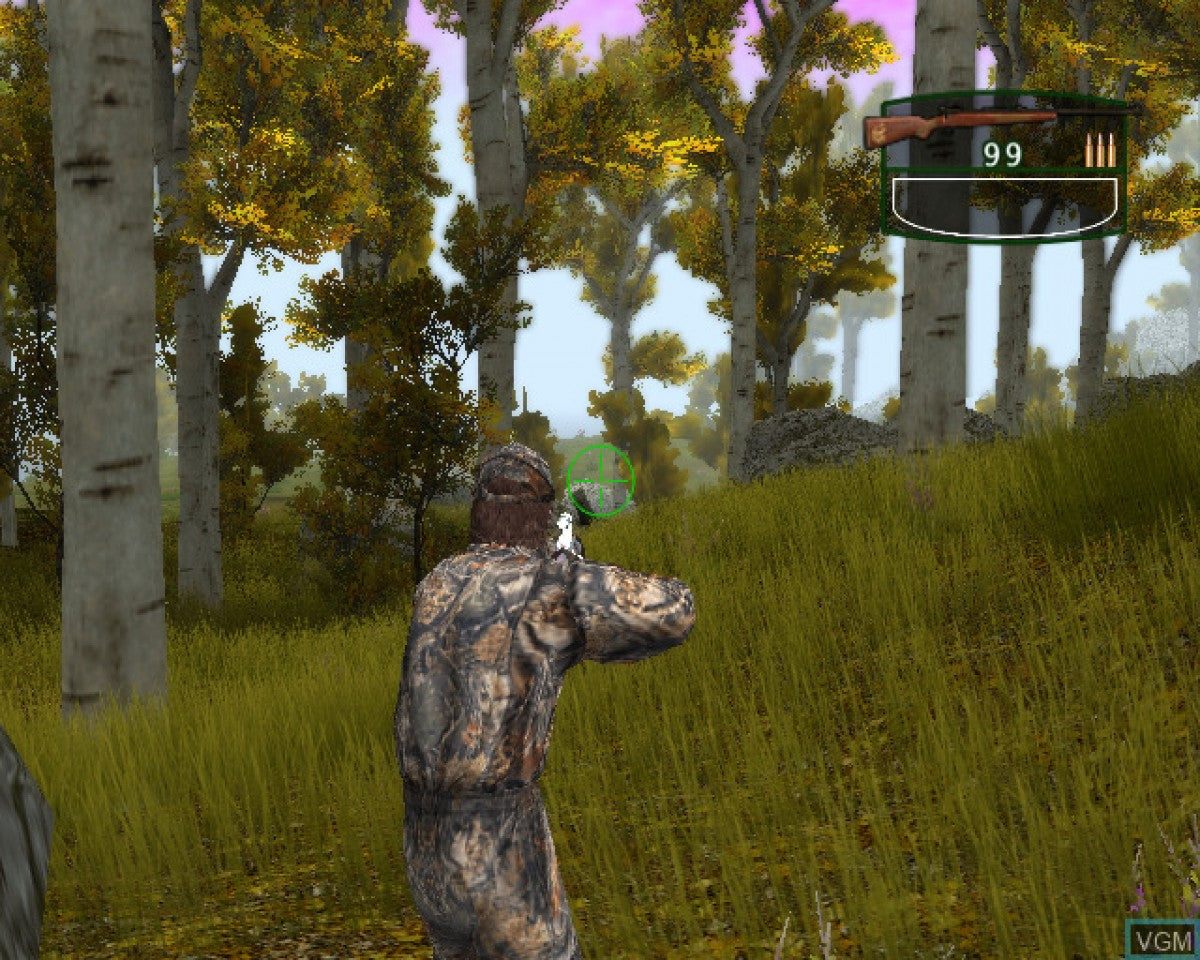 Cabela’s Big Game Hunter 2008 for PlayStation 2 with large-game hunting and outdoor expedition theme gameplay