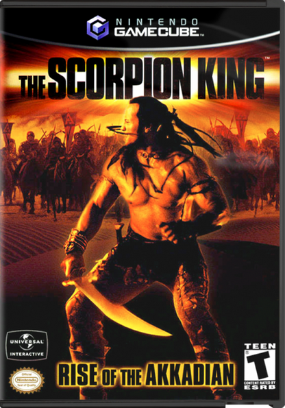 The Scorpion King: Rise of the Akkadian cover art for Nintendo GameCube (GC) action adventure video game