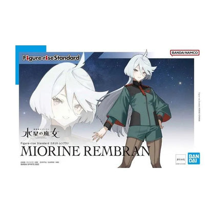 Miorine Rembran Figure rise Standard Bandai Hobby model kit from Gundam The Witch from Mercury anime buildable character figure detailed plastic kit collectible display piece school uniform pilot character figure for fans 
