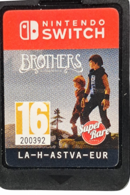 Brothers A Tale of Two Sons PAL Import Nintendo Switch inspired design featuring emotional fantasy adventure aesthetic unique dual character gameplay heartfelt storytelling beautiful world exploration environmental puzzles touching narrative journey and atmospheric presentation cartridge 