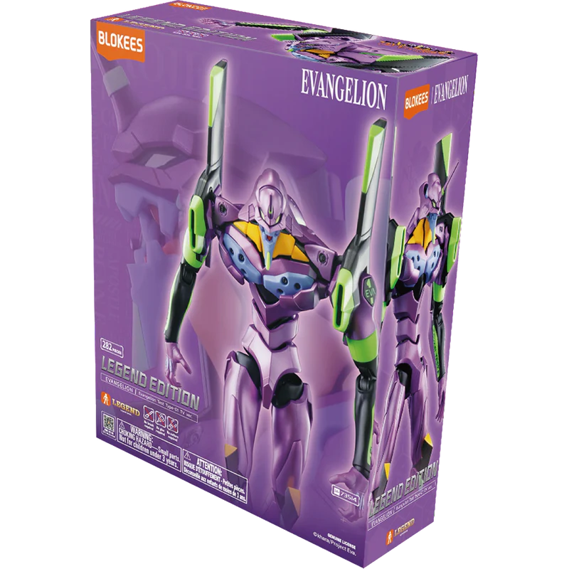 Blokees Legend Edition Evangelion Test Type 01 TV Version Model Kit featuring Neon Genesis Evangelion inspired collectible model building kit detailed articulated design display worthy construction anime collectible hobby kit and collectible gaming appeal