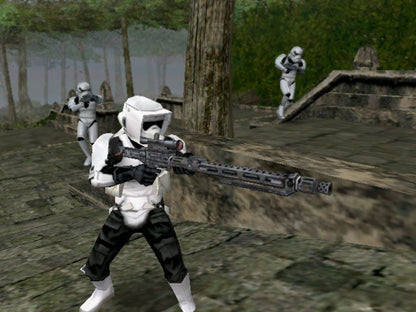 Star Wars Battlefront PS2 PlayStation 2 first person shooter third person shooter multiplayer galactic warfare action game retro video game gameplay Greatest Hits edition