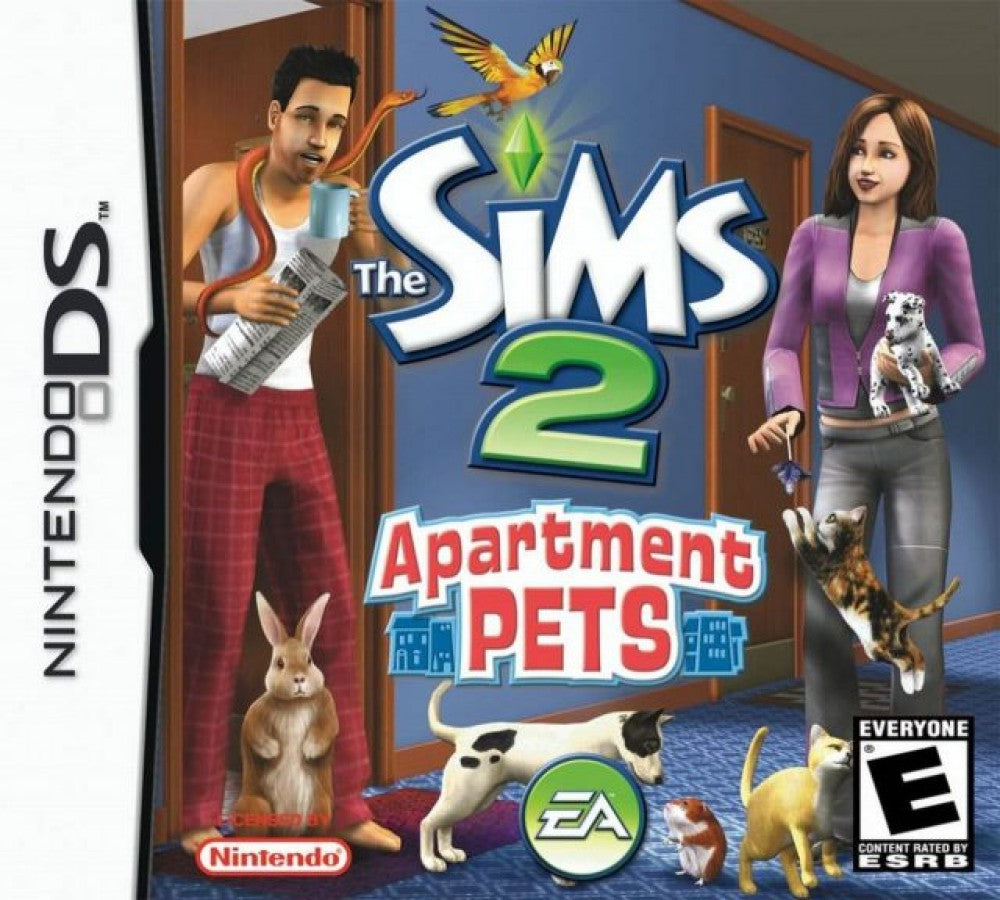The Sims: 2 Apartment Pets cover art for Nintendo DS (DS) video game